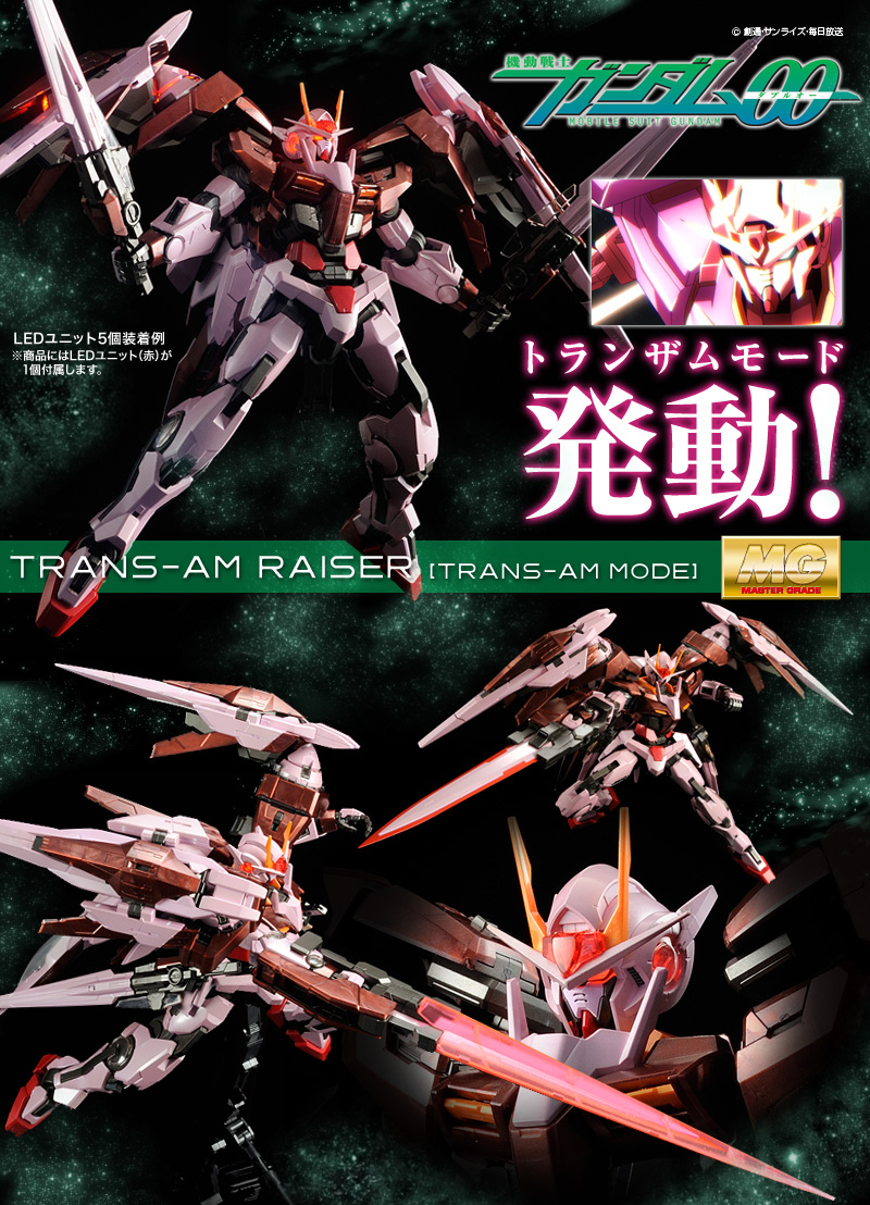 Bandai Lists Red Led Units For Mg Trans Am 00 Raiser Exia Saint Ism Gaming Gunpla Digital Art
